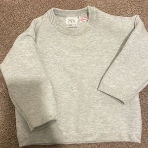 Zara sweater size 3-4 light grey
